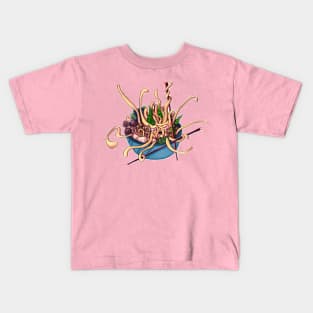 Uuudon Noodle Monster Kids T-Shirt